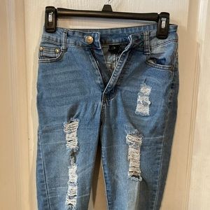 Bobs size 1/2 ripped denim jeans